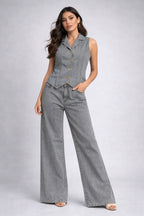 Urban Muse Grey Denim Co-ord Set