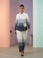 Midnight Ombre Cotton Linen Co-Ord Set