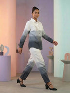 Midnight Ombre Cotton Linen Co-Ord Set