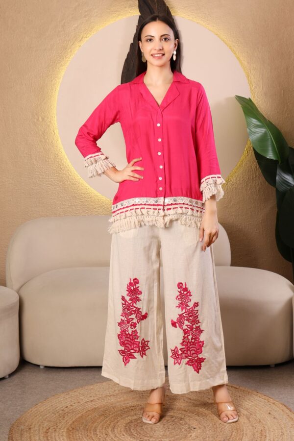 Gulnaar Grace” Linen Co-ord Set
