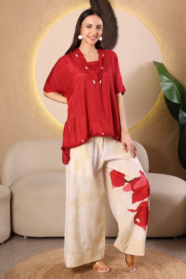 “Ruhani Rouge” Kaftan Co-ord Set - Image 3