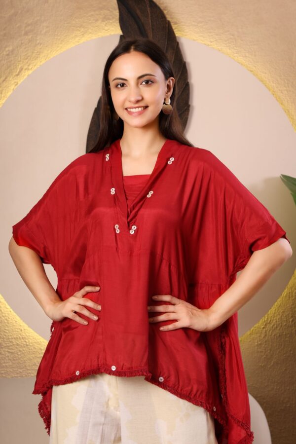 “Ruhani Rouge” Kaftan Co-ord Set - Image 2