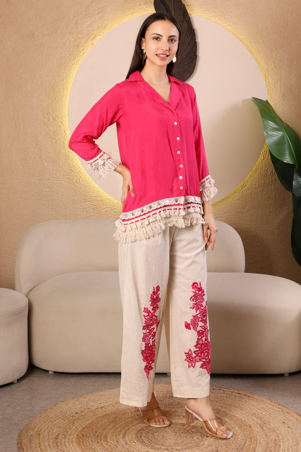 Gulnaar Grace” Linen Co-ord Set - Image 4